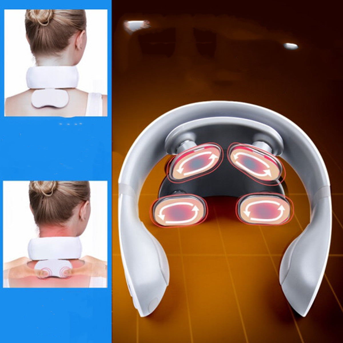 Electric Smart Head Neck Vibration Health Massager